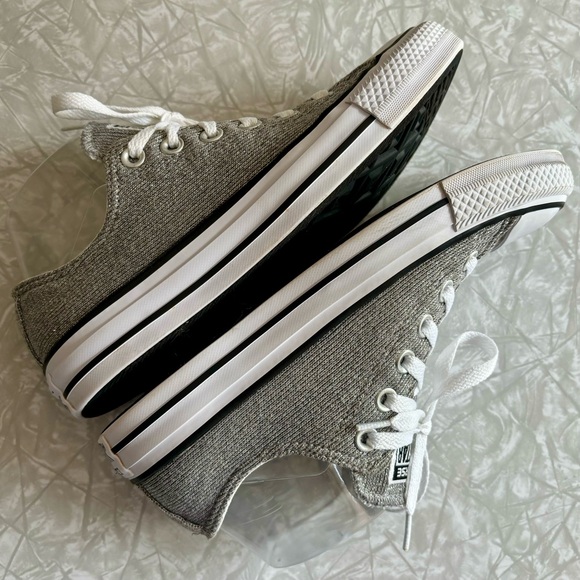 Converse All-Star CT Sparkleknit Low Silver 7 - Picture 6 of 10